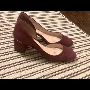 Cole Haan Laree Grand Pump Burgundy and Gold Pump